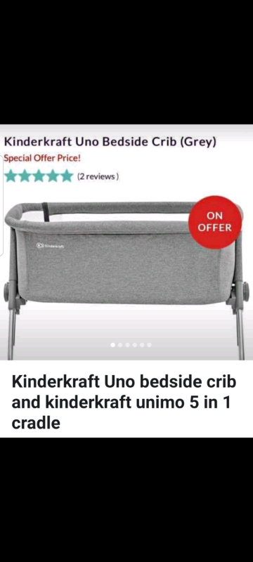 uno bedside crib